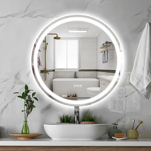 Hiện đại Vòng <span class=keywords><strong>LED</strong></span> Gương treo tường BT Loa cảm ứng chuyển đổi màn hình thông minh Gương <span class=keywords><strong>LED</strong></span> ánh sáng phòng tắm gương với ánh sáng - Product Image 2