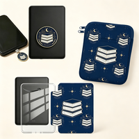 Poignées métalliques personnalisées pour liseuses Kindle, supports de doigts compatibles, poignée magnétique pour tablette en émail dur, support de téléphone