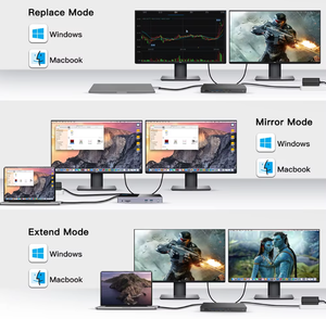 14-inch sấm sét 4 & <span class=keywords><strong>USB</strong></span>-<span class=keywords><strong>C</strong></span> Loại <span class=keywords><strong>C</strong></span> Docking Station 4K 5k bốn hiển thị <span class=keywords><strong>Hub</strong></span> 2 cho HDMI 2 dp <span class=keywords><strong>Ethernet</strong></span> SD TF PD <span class=keywords><strong>USB</strong></span>-<span class=keywords><strong>C</strong></span> 3.1 3.5 mét - Product Image 6