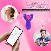 APP-gesteuerter Schmetterlings-Vibrations-Slip Weiblicher Klitoris-Stimulator G-Punkt-Massage Tragbarer Slip-Vibrator
