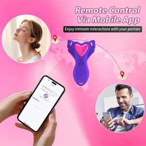 Culotte vibrante papillon <span class=keywords><strong>à</strong></span> commande par application, stimulateur clitoridien féminin, masseur de point G, vibromasseur portable pour culotte - Product Image 3