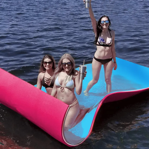 Atacado 3 camada grande XPE espuma piscina almofada de água esteira flutuante para o lago