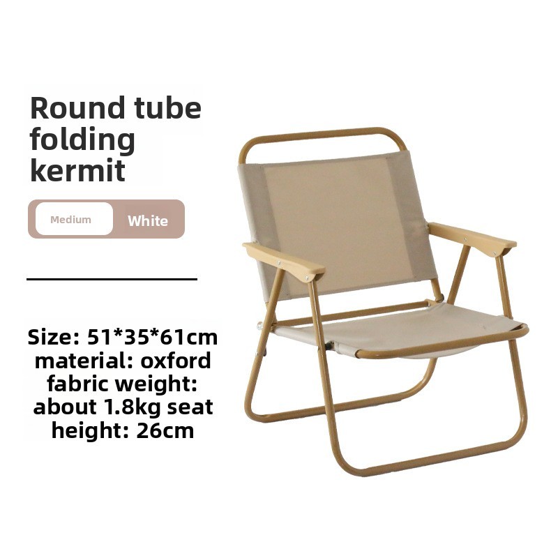 Round tube medium kermit white