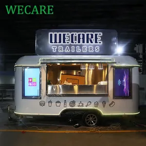 Wecare咖啡推车餐饮卡车食品拖车食品卡车酒吧拖车与EEC