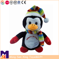 Jouet en peluche pingouin de graduation fait main de haute qualité personnalisé, fabricant de jouets en peluche doux pour animaux