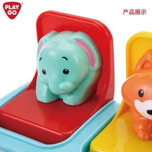 PLAYGO POP & SURPRISE ACTIVITIES幼児と幼児は子供の遊びのおもちゃのための教育的な動物のボタンを学びます
