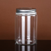 Pot de stockage d'emballage de bouteilles en verre de 80ml 100ml 120ml avec couvercle à vis en aluminium