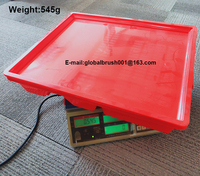 Boîte de rangement en PP pour vaisselle, accessoire de cuisine, support pour assiettes en plastique vert, HQ2373