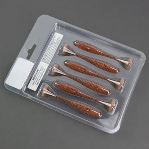 Tùy chỉnh rõ ràng <span class=keywords><strong>PVC</strong></span> mềm Nhựa Câu cá lure hộp vỉ bao bì cho cá lures - Product Image 3