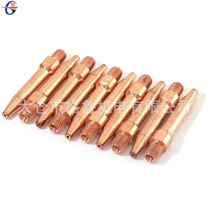 หัวเชื่อมหุ่นยนต์เชื่อมแบบนำไฟฟ้า M6X45X0.6 0.6 มม. ทองแดงบริสุทธิ์ สำหรับการเชื่อมอัตโนมัติด้วยก๊าซอาร์กอน - Product Image 1