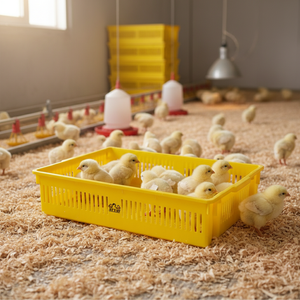 กล่องเลี้ยงลูกไก่ AYTAV แบบ 1 ช่อง รุ่น Farms-Bottom Pierced ใหม่ ขายส่ง ความจุ 100 ตัว ทนทานต่ออุณหภูมิ -5 องศาเซลเซียส ถึง +80 องศาเซลเซียส ผลิตจากวัสดุ PP ทนทาน - Product Image 3