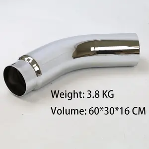 Diesel Exhaust Elbow Tip 5" Inlet 6" Outlet 23.00" Long Exhaust Tip