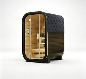 Sauna de Vapor Interior de Madera Sólida de Cedro Rojo Ecológica y de Calentamiento Rápido, para 1-2 Personas, Alivio del Dolor, Purificación Corporal, Fácil de Usar - Product Image 2