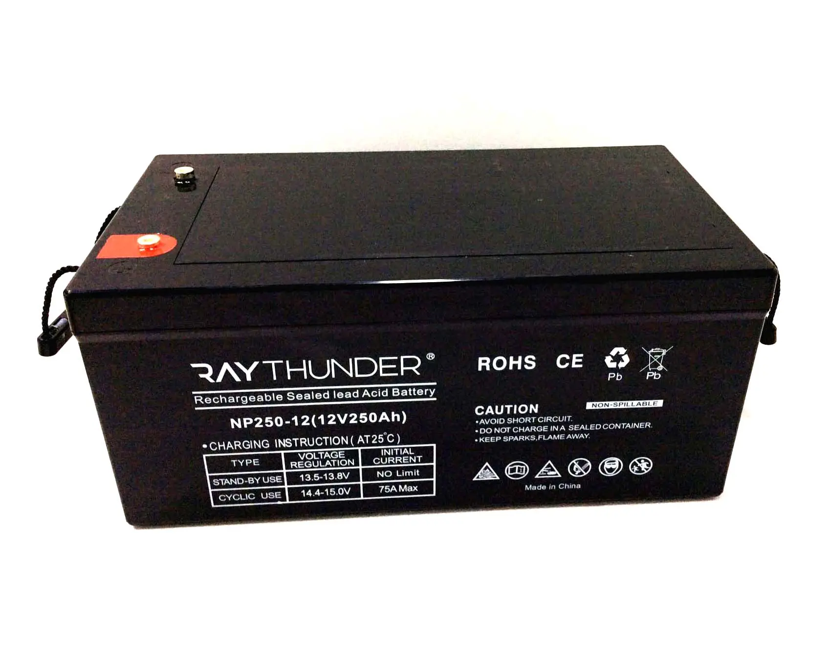 Batería ups de 12v, 250ah, capacidad de 24w, 240ah