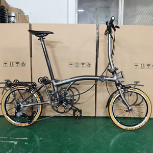 Bicicleta Plegable S9 de Aluminio con Cuadro Antichoque de 16 Pulgadas, 9 Velocidades, Manillar en Y/S de Fibra de Carbono, Ligera y Compacta - Product Image 4