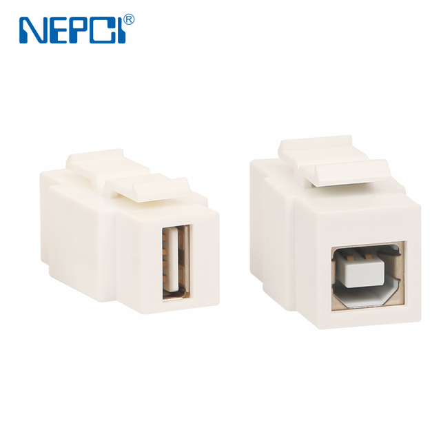 NEPCI Factory Keystone USB Coupler Female to Female USB a to USB B XJY-USB-06