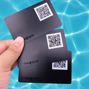 Tarjeta de Visita de PVC de Alta Calidad con Acabado Negro Mate, Impermeable, Chip F08, Control de Acceso RFID 13.56MHz, NFC para Compartir Contactos - Product Image 1