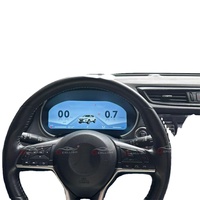 Layar LCD Dashboard Mobil 12,3 Inci untuk Nissan Qashqai X-trail 2014-2017, Panel Instrumen Digital Otomatis, Speedometer, Kilometer