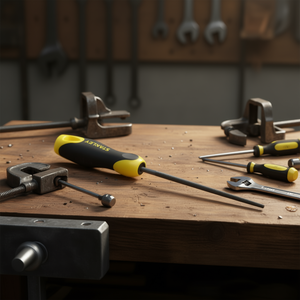 Lima Stanley de 150 mm de largo para trabajar metales, corte redondo - Product Image 3