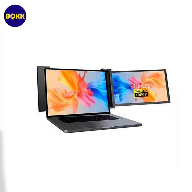 Laptop Screen Extender 14" FHD 1080P IPS Touch Screen Laptop Monitor Extender Dual Screen Portable Monitor for Laptops