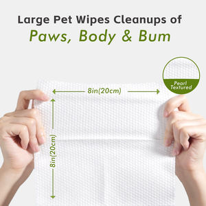 Fábrica Lynpet, venta al por mayor, toallitas personalizadas para perros, toallitas húmedas desodorantes gruesas sin alcohol a base de plantas hipoalergénicas OEM sin perfume - Product Image 4