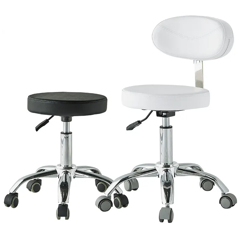 Taburete de silla de asistente dental médico redondo ajustable giratorio ergonómico barato