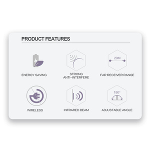 (YS122-Y)IP54 Automatic gate wireless battery <strong>infrared</strong> safety <strong>beam</strong> photocell <strong>sensor</strong> with presence function - Product Image 2