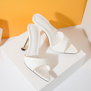 204 nouvelles sandales pour femmes à talons hauts européennes et américaines, sandales pour femmes à talons fins en métal - Product Image 5