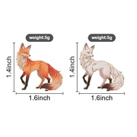 Rot-weißes Fuchs-Emaille-Pin-Set, Tiermotiv, Zinklegierung, Brosche, Abzeichen für Rucksack, Jacke, Hut, Revers, Deko, Sammlerstück, Accessoire, Geschenk