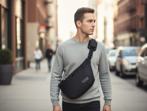 Borsa a Tracolla in Nylon con Chiusura a Cerniera, Stile Minimalista, per Uso Quotidiano in Ogni Stagione, Borsa da Petto da Uomo ANT 13001 - Product Image 2