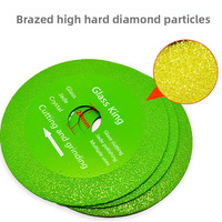 Diamant Ultra mince vert lame de brasage lame de coupe en céramique Jade verre carrelage bouteille de vin meulage coupe scie lame outil