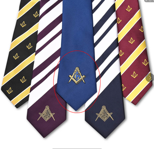 Conjunto de Corbata de Regalo Tejida en Seda 100% Orgánica, Hecha a Mano, Masónica, de Yili - Product Image 6