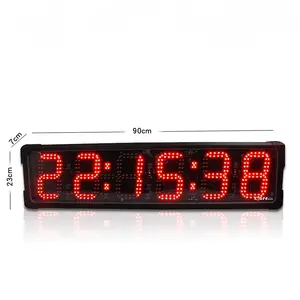 Ganxin 6 Inch Sports Led Electronic Countdown in Wall Digital Timer with Double Sides Digital Wall Stopwatch/Outdoor Countdown