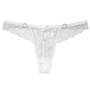 Châu Âu Mỹ thoáng khí vô hình đồ lót Girls 'thong liền mạch ren XL thấp tăng bông đáy quần quần lót màu đen đồ lót - Product Image 5