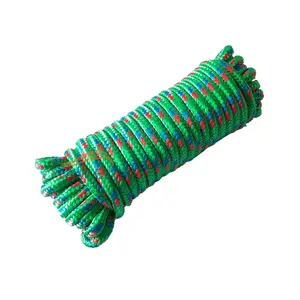 8mm Durable Green Polypropylene PP Rope Braided Material For Packaging