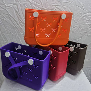 Nouveau <span class=keywords><strong>sac</strong></span> <span class=keywords><strong>de</strong></span> <span class=keywords><strong>plage</strong></span> pour bébé en caoutchouc, <span class=keywords><strong>petit</strong></span> <span class=keywords><strong>sac</strong></span> <span class=keywords><strong>de</strong></span> <span class=keywords><strong>plage</strong></span> mignon avec nœuds, imperméable, en EVA, pour l'été en plein air - Product Image 2