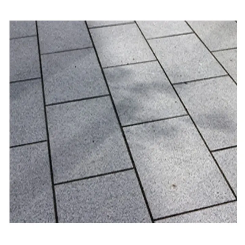 Pedra de pavimentação de granito G603 exterior bucha martelada superfície chamuscada para piso de villa ao ar livre estilo de laje grande de azulejos