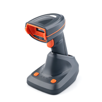 Lecteur de codes-barres 2D sans fil portable avec support de charge sans fil industriel