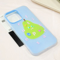 Coque de téléphone souple en gelée de fruits Manga créative, adaptée à l'iPhone 16 15 14 13 12 11 Pro Max, sensation de peau, anti-chute