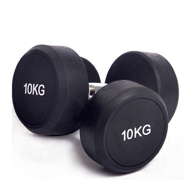 Rubber coated Dumbbell Heavyweight Professional Gym