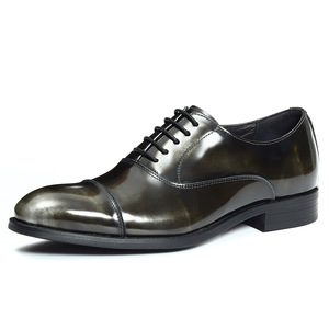 Men's Breathable And Fashionable Leather Shoes Business Formal Flat Casual Shoes Outdoor <b>Height</b> <b>Increasing</b> Large Sized Shoes Men - Product Image 3