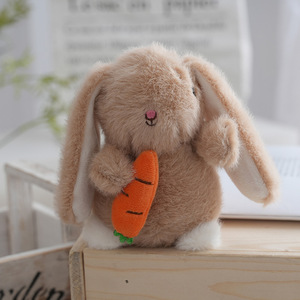 Peluche Lapin de Pâques en Peluche, Porte-clés Lapin en Peluche, Peluches Lapin Carotte, Jouets en Peluche Lapin Moelleux, Porte-clés Lapin Doux - Product Image 2