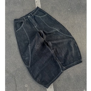 Jeans personnalisés pour femmes, jeans baggy en denim japonais brut 14 oz, pantalons pour femmes - Product Image 2