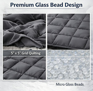 Couverture lestée personnalisée pour adultes, garnissage en billes de verre, couverture lourde, pression uniforme, sommeil profond, fournisseur OEM - Product Image 3