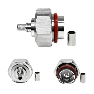 Conector RF DIN L29 7/16 Tipo Macho, <span class=keywords><strong>Pin</strong></span> Recto para Crimpar, para Cable Coaxial RG58 LMR200 LMR195 - Product Image 1