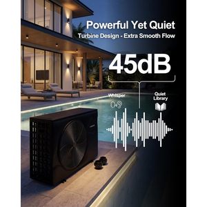 Bomba de Calor para Piscina Varminpool con Inversor de 105000 Btu, Calentador Eléctrico para Piscinas Elevadas y Enterradas con Control por Aplicación - Product Image 6