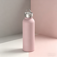 Bouteille d'eau en acier inoxydable de 750ml Bouteille à vide isolée non toxique avec logo personnalisé Bouteille de sport isolée pour la salle de sport