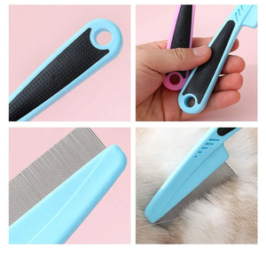 Commercio all'ingrosso a basso prezzo pettine per pidocchi pettine per animali domestici pettine per peli di gatto toelettatura per animali domestici pettine per pulci per cani - Product Image 6