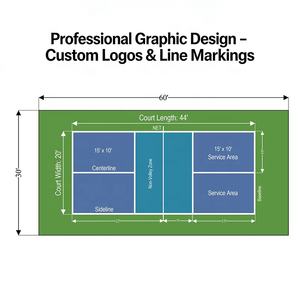 Losetas <span class=keywords><strong>de</strong></span> PP Impermeables para Cancha <span class=keywords><strong>de</strong></span> Pickleball, Fáciles <span class=keywords><strong>de</strong></span> Instalar, Encajables, para Interiores y Exteriores, Ecológicas, para Patio Trasero, DIY - Product Image 2