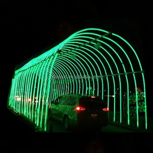Outdoor Wandeling Door Programmeerbare Licht Arch Shaped Fontein Water Lichtshow Voor Tuin Nacht Displays
